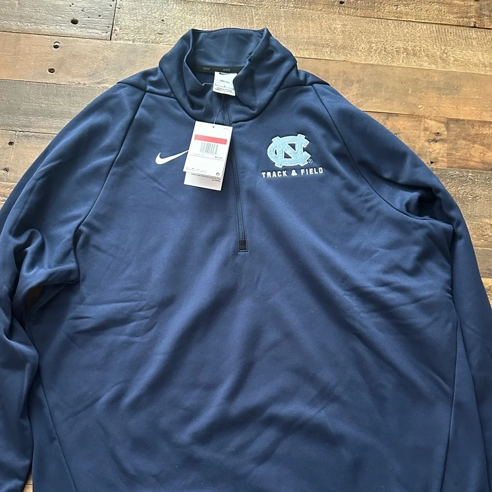 Nike Dark Blue Track & Field Quarter Zip - Picture 1 of 4